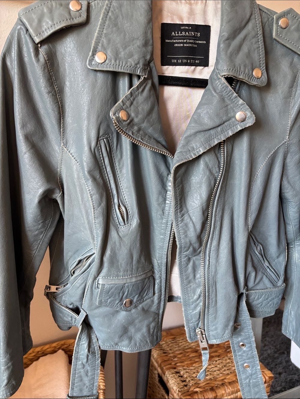 All Saints Leather Jacket - Picture 4 of 5